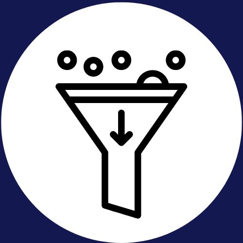 lead generation sales funnel icon