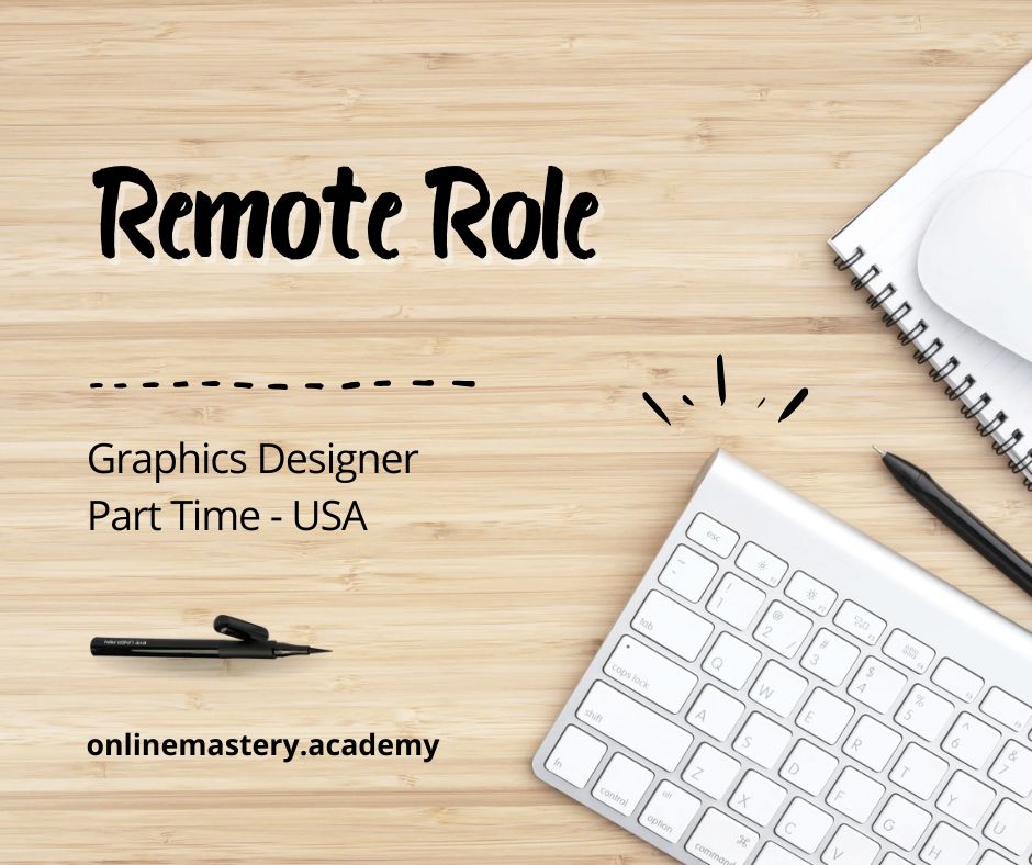 Exciting Opportunity: Junior Graphic Designer (Part-Time, Remote) – Join Our Creative Team!