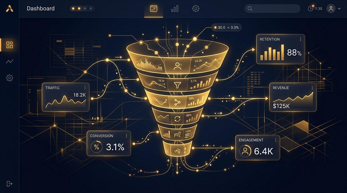 Funnel Intelligence AI Dashboard - Customer Journey & Sales Funnel Analytics Platform